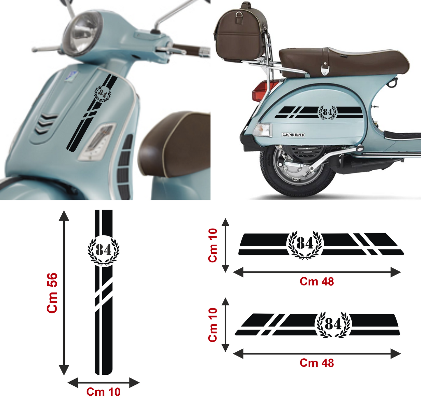 set adesivi decal vinile