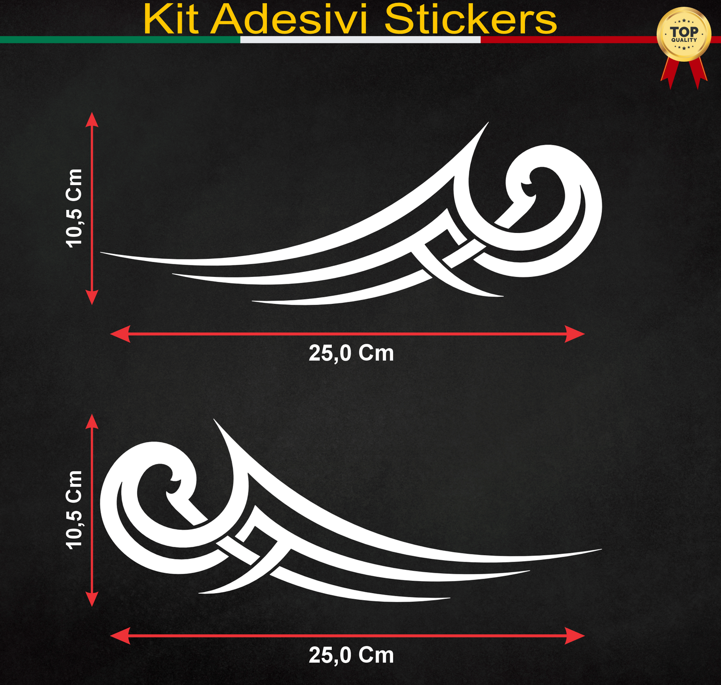 set adesivi decal vinile