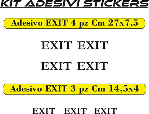 set adesivi decal vinile