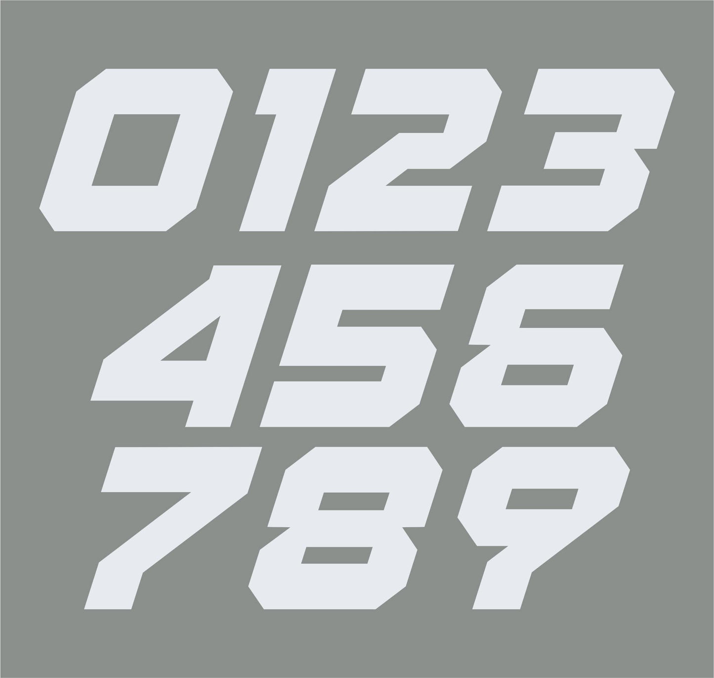 set adesivi decal vinile