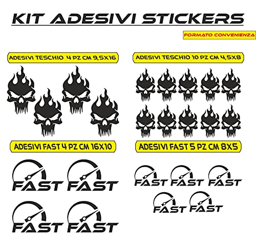 set adesivi decal vinile