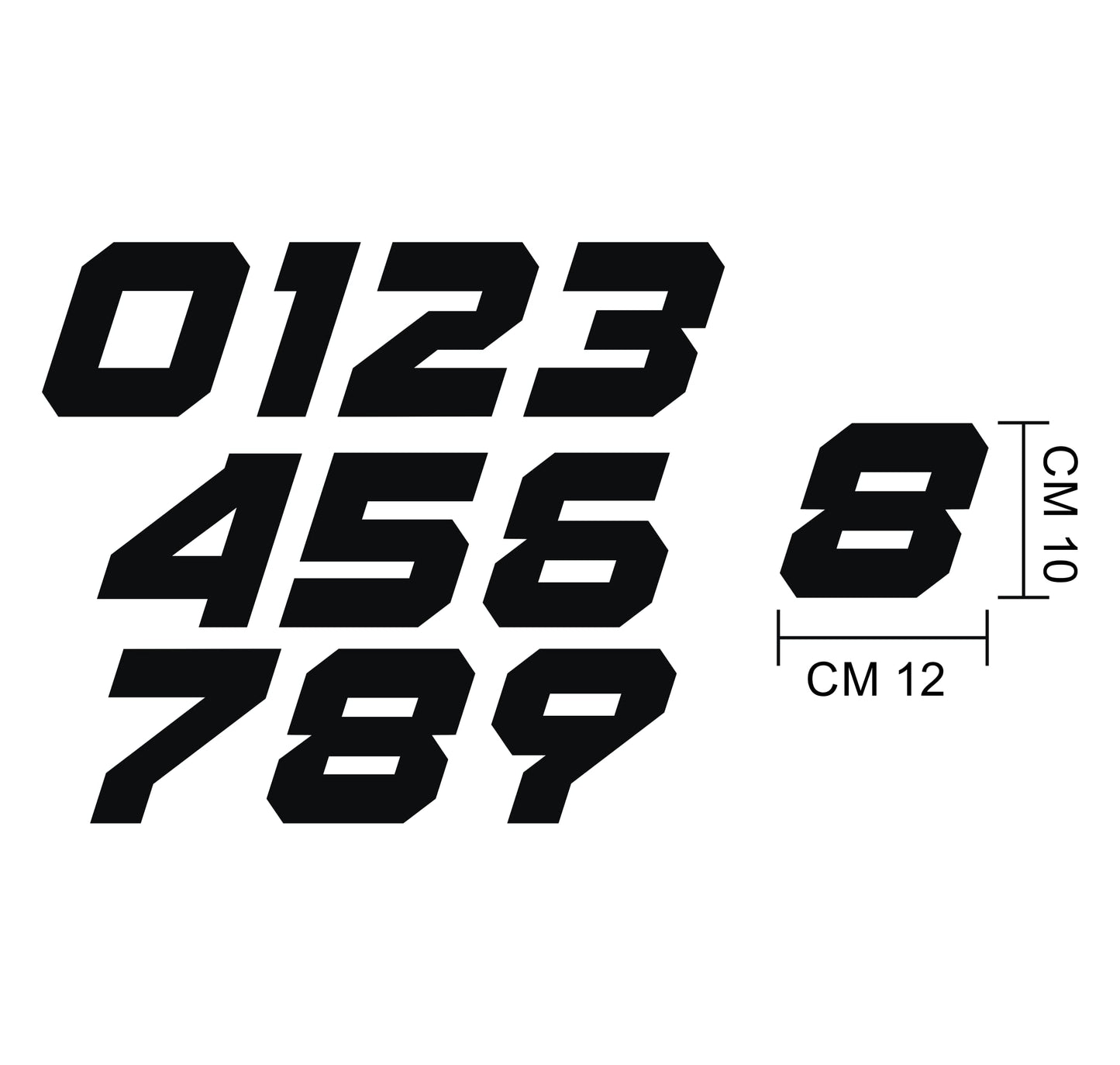 set adesivi decal vinile
