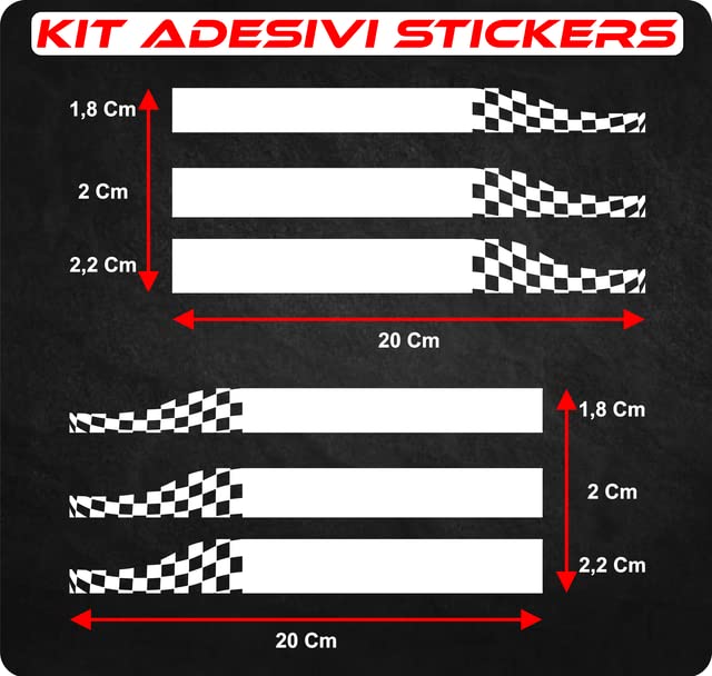 set adesivi decal vinile