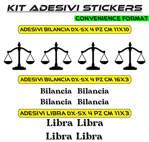set adesivi decal vinile