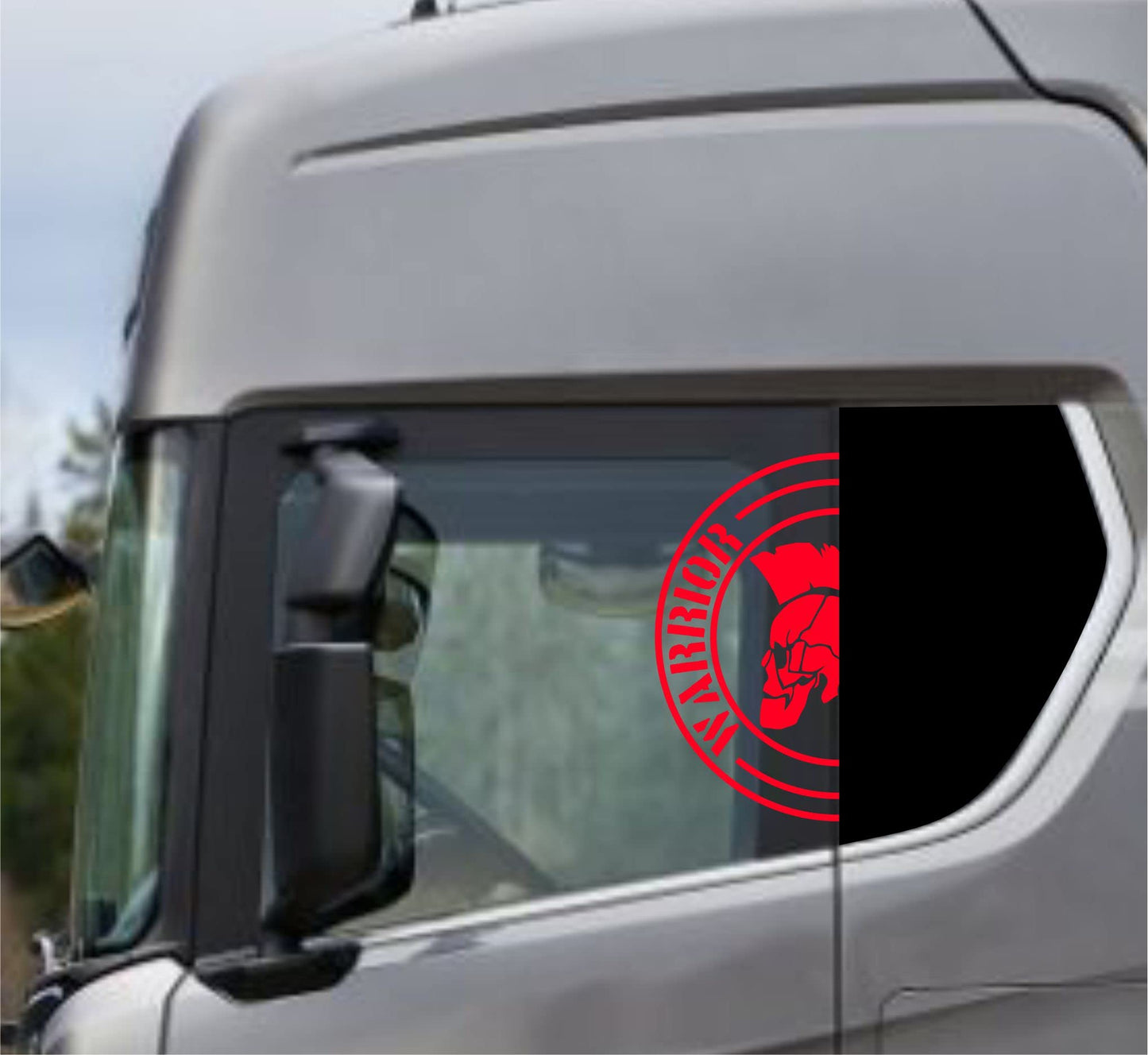 DualColorStampe Adesivi Compatibili con Scania Daf Iveco Man Camion accessori camion stickers camion finestrino WARRIOR COD.0302 a €21.99 solo da DualColorStampe