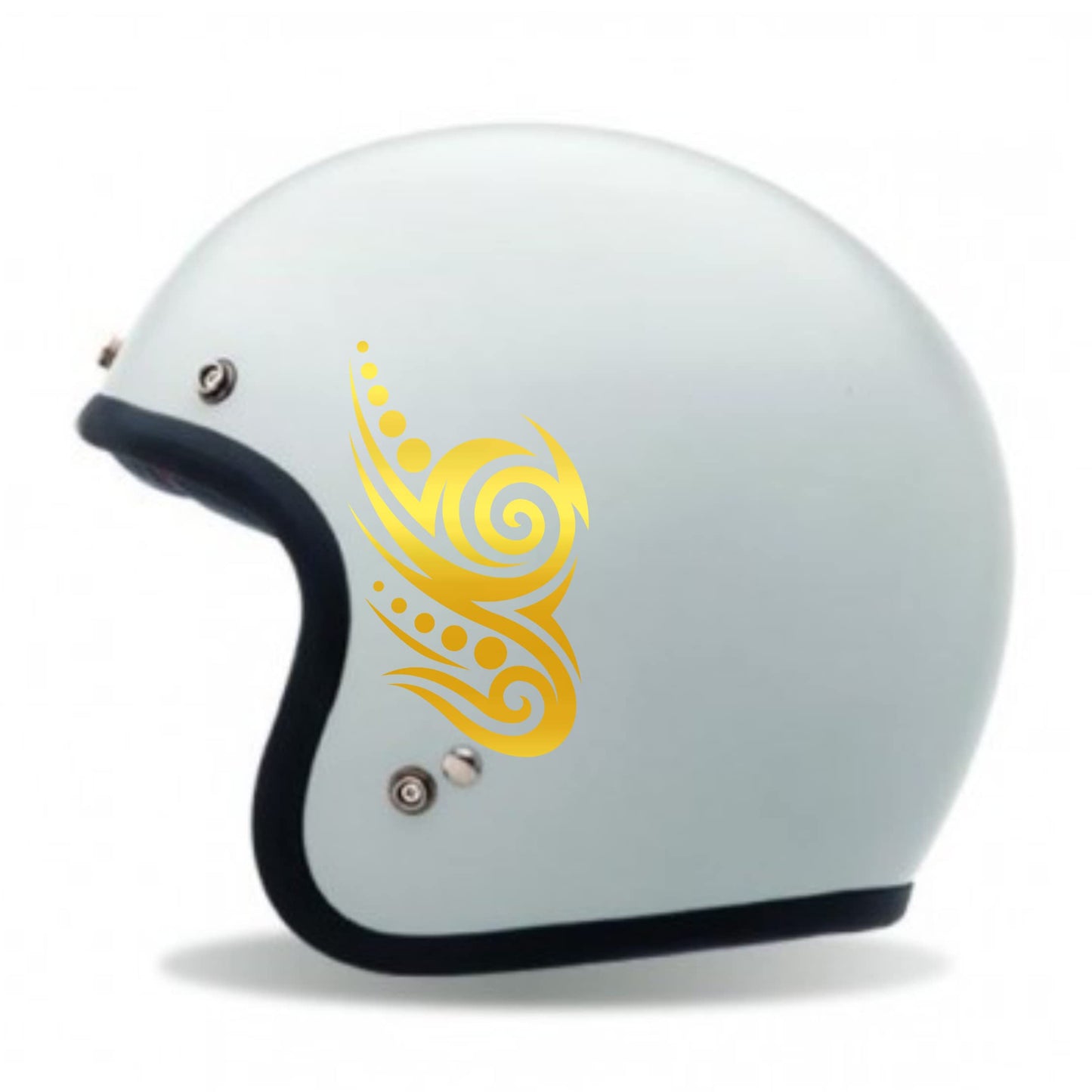 Adesivi TRIBALE CASCO ACCESSORI MOTO decorazione per scooter casco (2 PZ ) vinile colore a scelta COD.C0026 a €10.99 solo da DualColorStampe