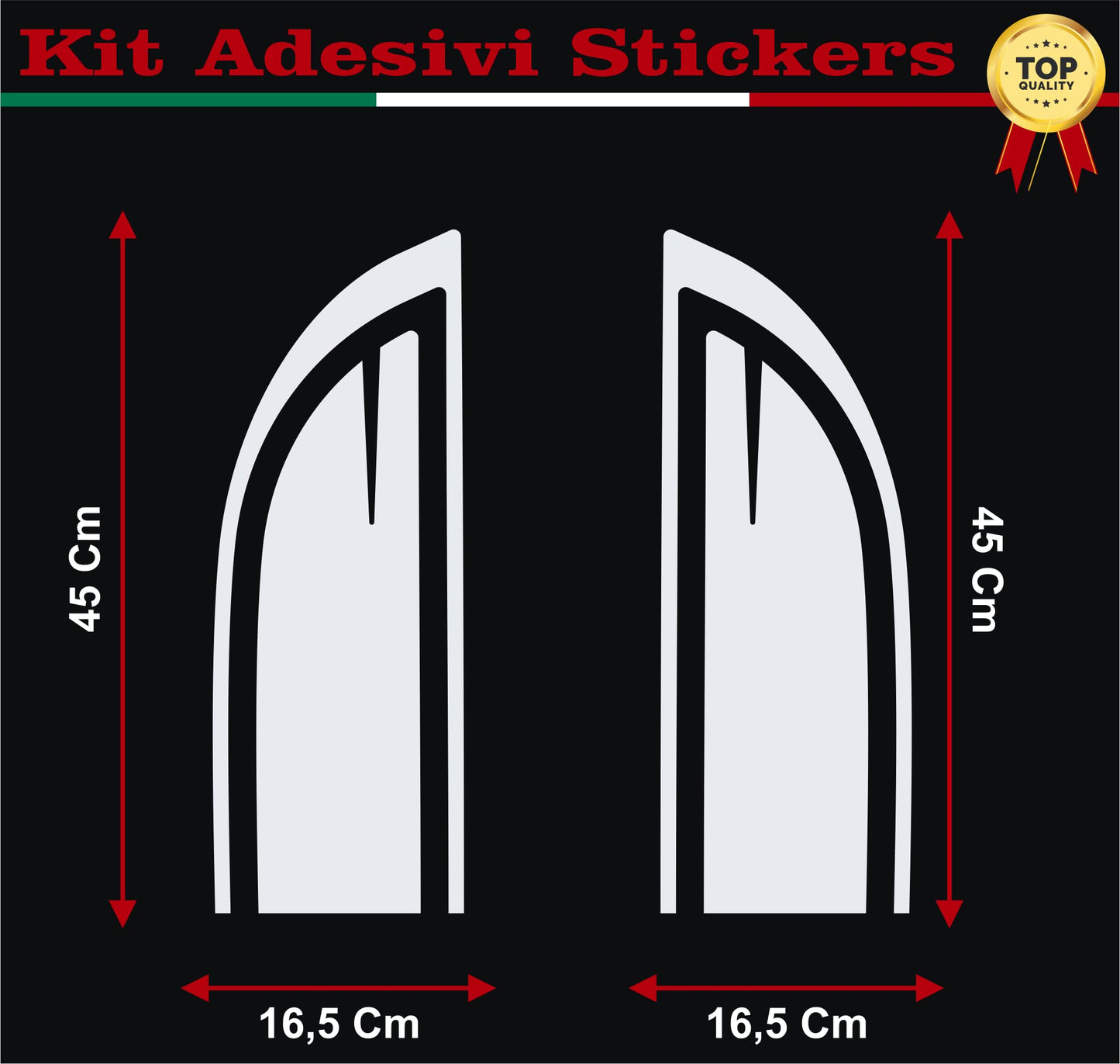set adesivi decal vinile
