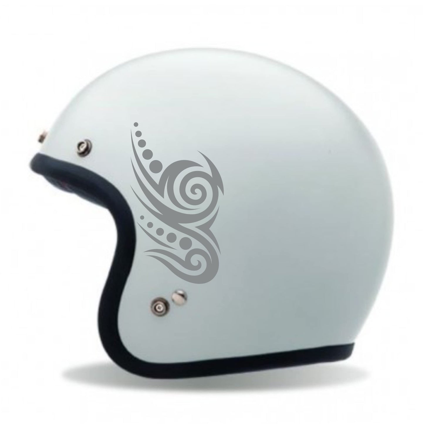 Adesivi TRIBALE CASCO ACCESSORI MOTO decorazione per scooter casco (2 PZ ) vinile colore a scelta COD.C0026 a €10.99 solo da DualColorStampe