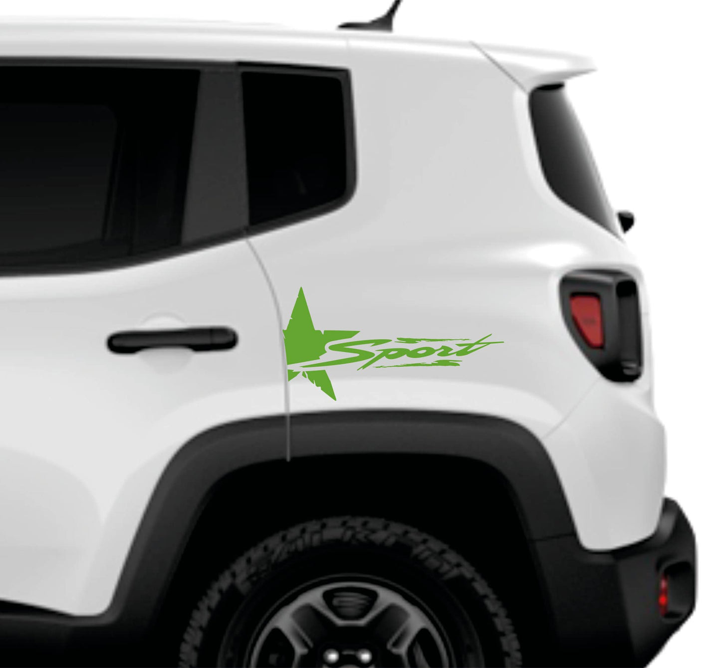 DualColorStampe Adesivi compatibili con JEEP RENEGADE fiancata laterale Off Road stella militare Adesivi Stickers Auto Decal accessori auto decorazione -COD.0293 a €15.99 solo da DualColorStampe