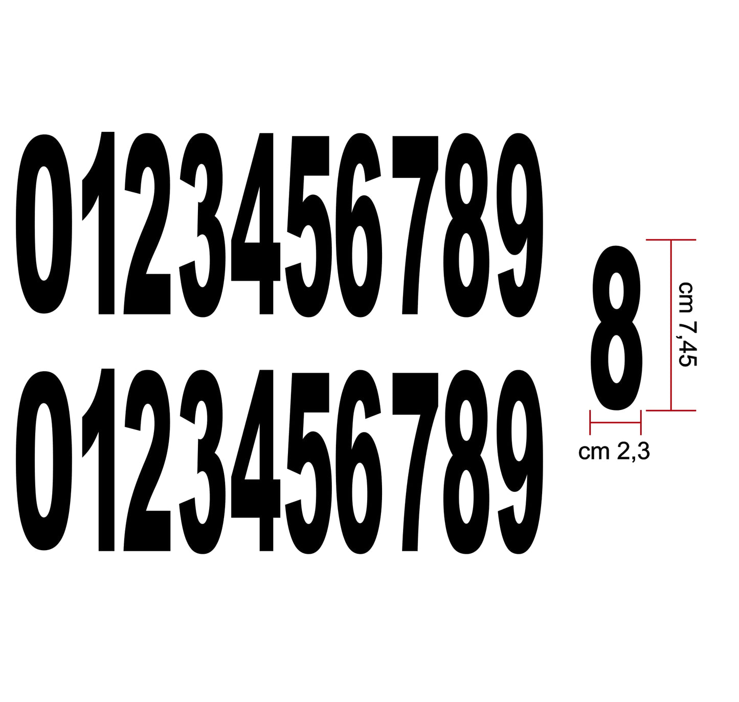 set adesivi decal vinile