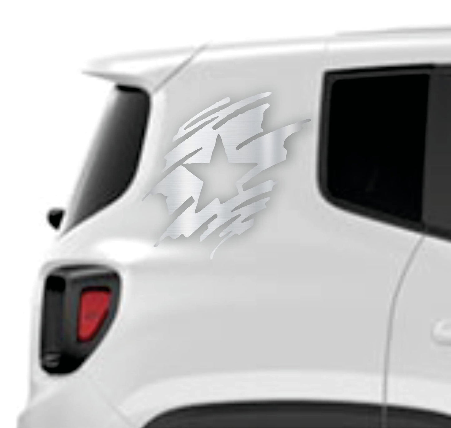 DualColorStampe Adesivi compatibili con JEEP RENEGADE fiancata laterale off road stella militare Adesivi Stickers Auto Decal accessori auto decorazione 0310 a €25.99 solo da DualColorStampe