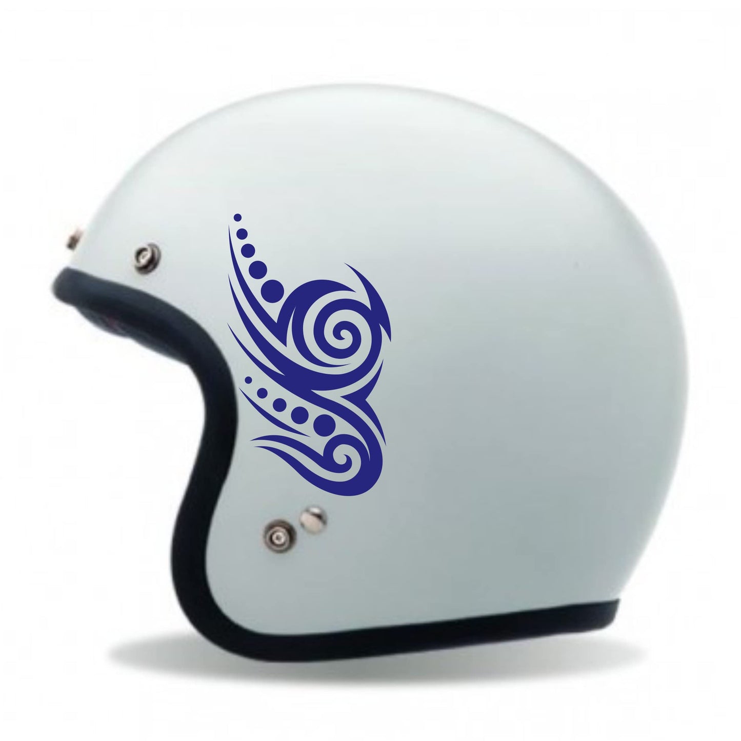 Adesivi TRIBALE CASCO ACCESSORI MOTO decorazione per scooter casco (2 PZ ) vinile colore a scelta COD.C0026 a €10.99 solo da DualColorStampe