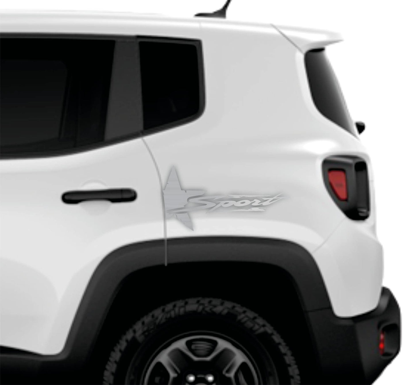 DualColorStampe Adesivi compatibili con JEEP RENEGADE fiancata laterale Off Road stella militare Adesivi Stickers Auto Decal accessori auto decorazione -COD.0293 a €15.99 solo da DualColorStampe