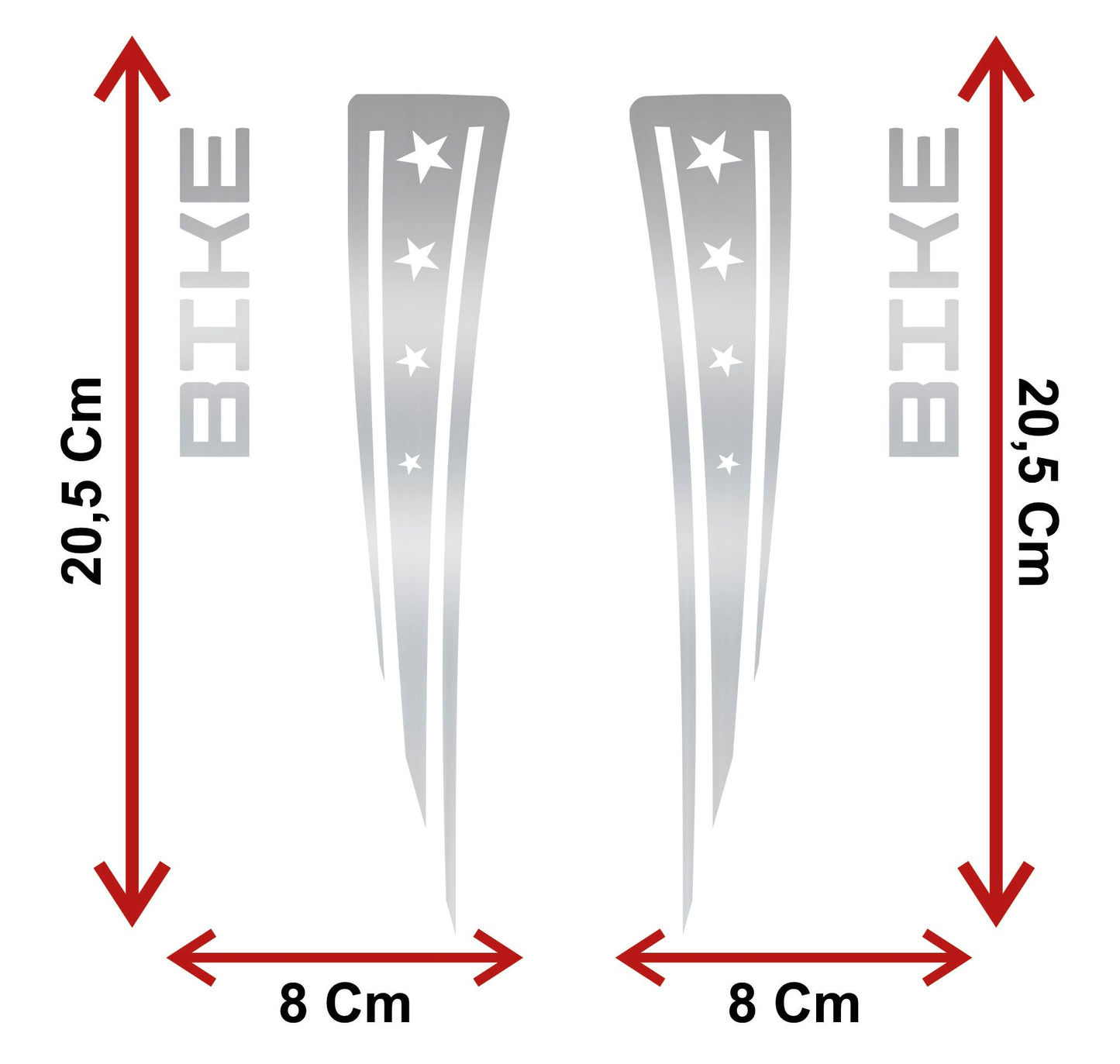 set adesivi decal vinile