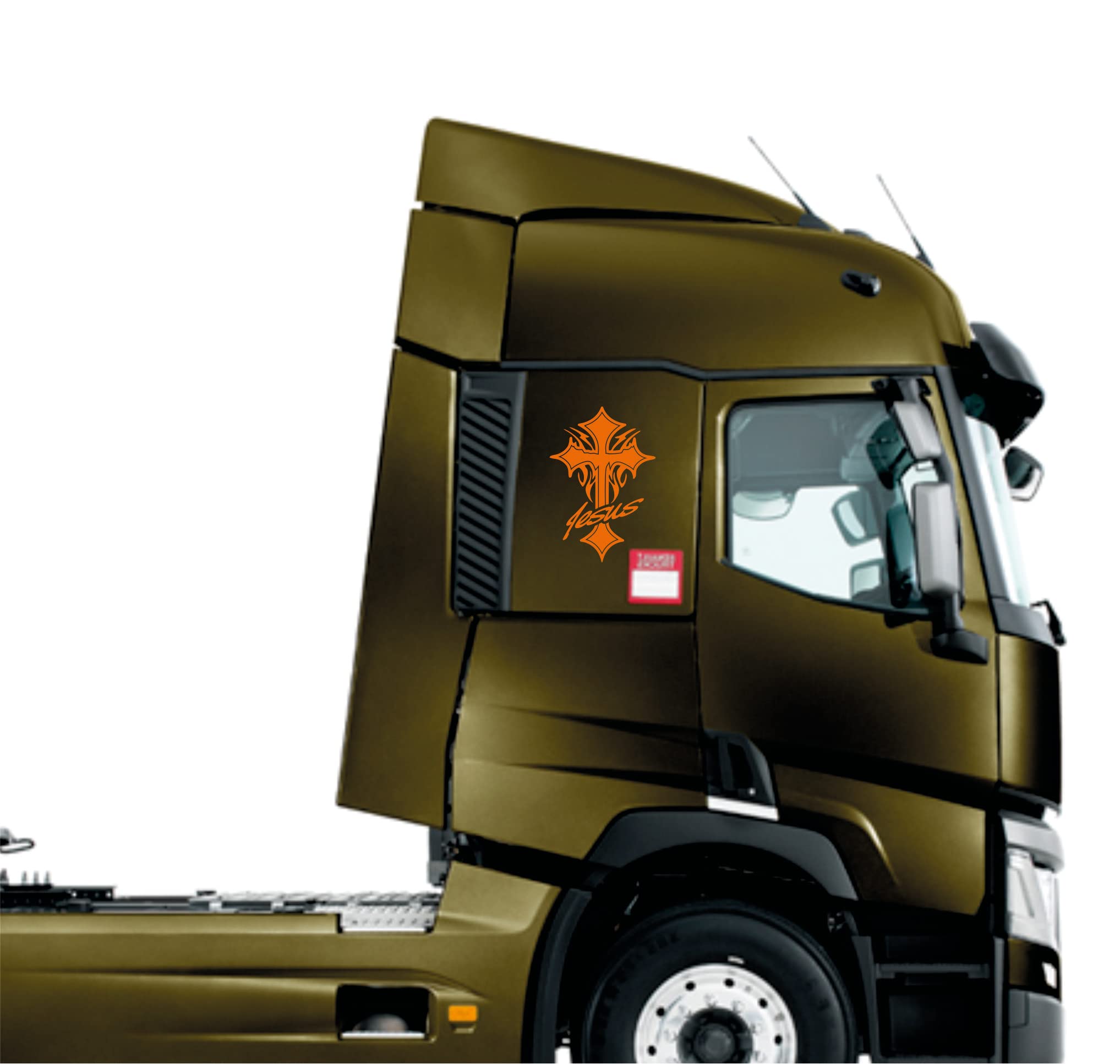 DualColorStampe Pegatinas compatibles con Scania Daf Iveco Man Camión  accesorios camiones stickers camión ventana TURBO COD.0305 (Verde  Fluorescente) : : Coche y moto