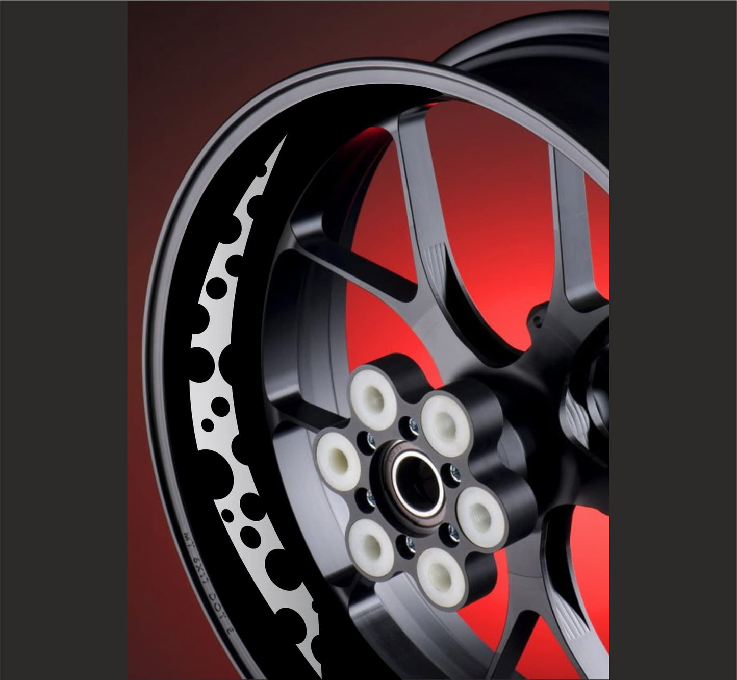 moto cerchi adesivi set adesivi decal vinile