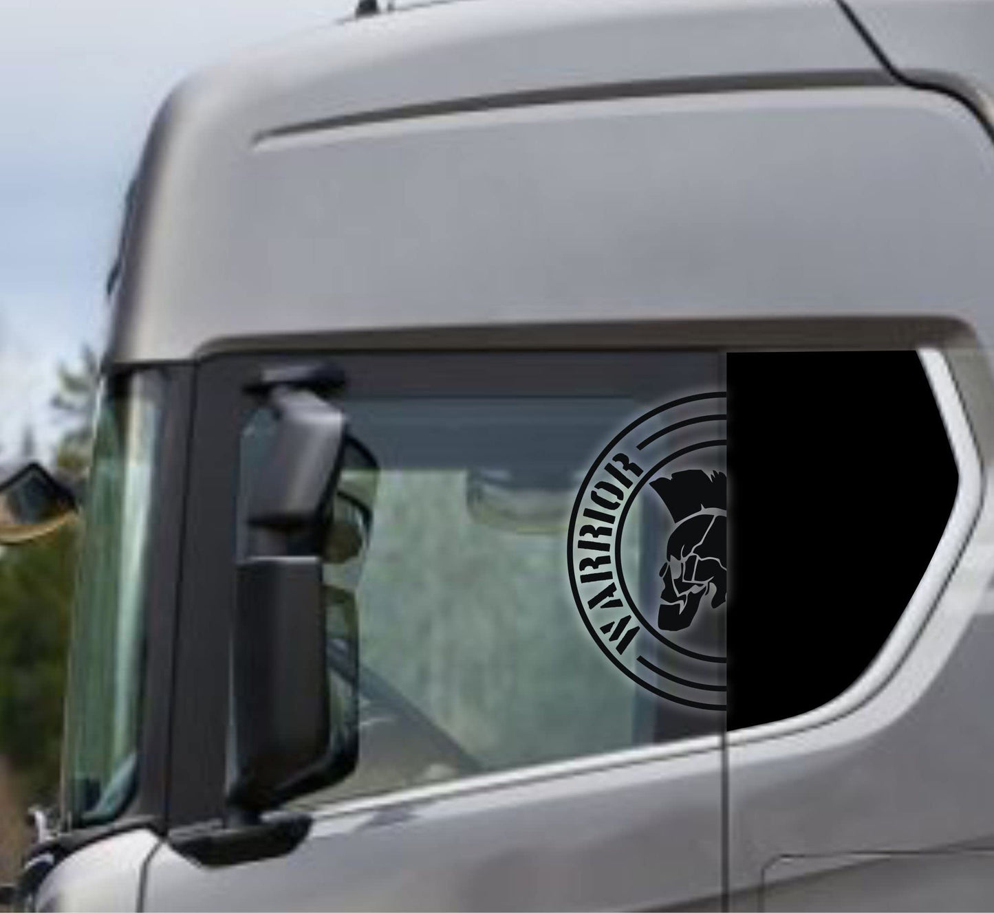 DualColorStampe Adesivi Compatibili con Scania Daf Iveco Man Camion accessori camion stickers camion finestrino WARRIOR COD.0302 a €19.99 solo da DualColorStampe