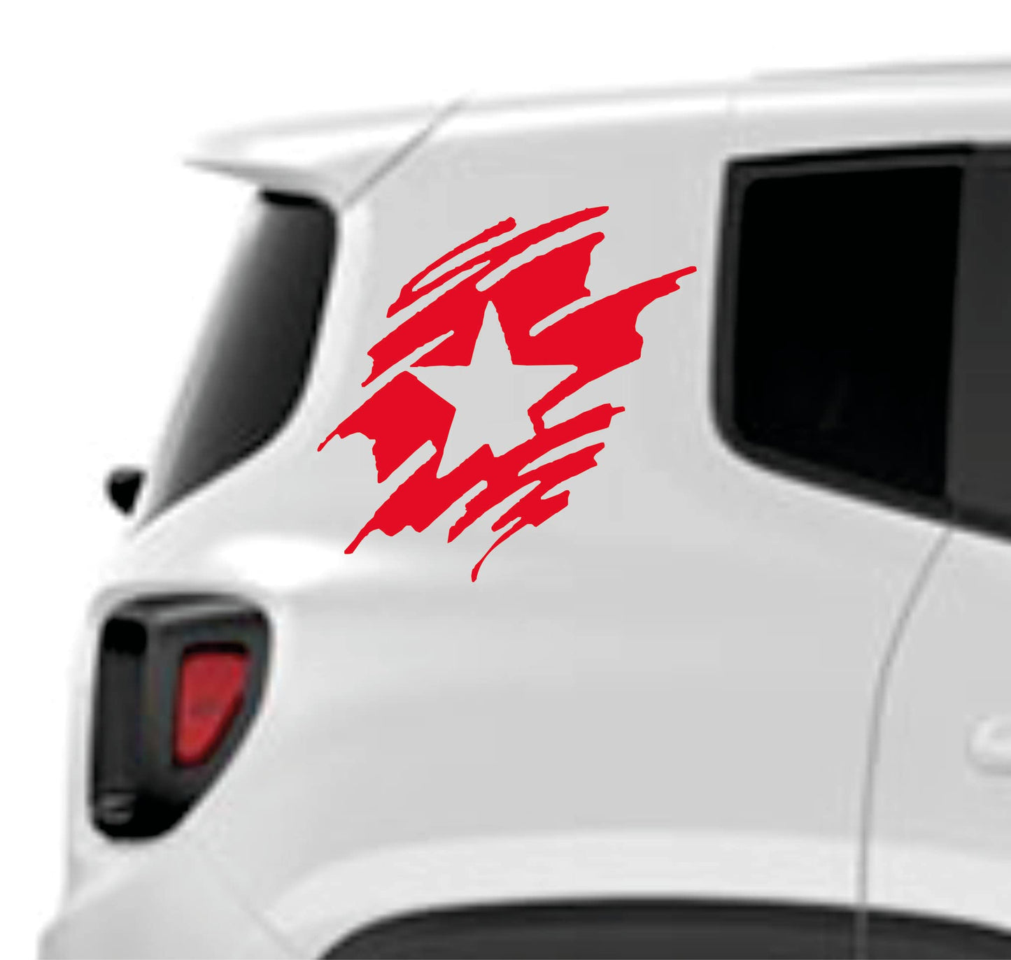 DualColorStampe Adesivi compatibili con JEEP RENEGADE fiancata laterale off road stella militare Adesivi Stickers Auto Decal accessori auto decorazione 0310 a €27.99 solo da DualColorStampe