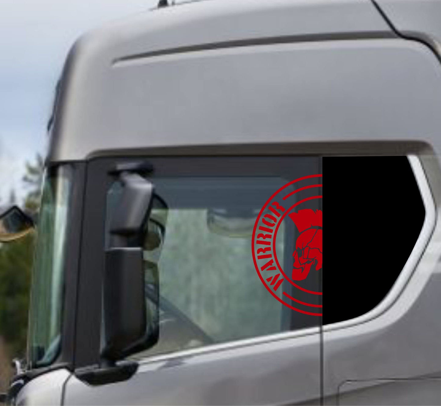 DualColorStampe Adesivi Compatibili con Scania Daf Iveco Man Camion accessori camion stickers camion finestrino WARRIOR COD.0302 a €19.99 solo da DualColorStampe