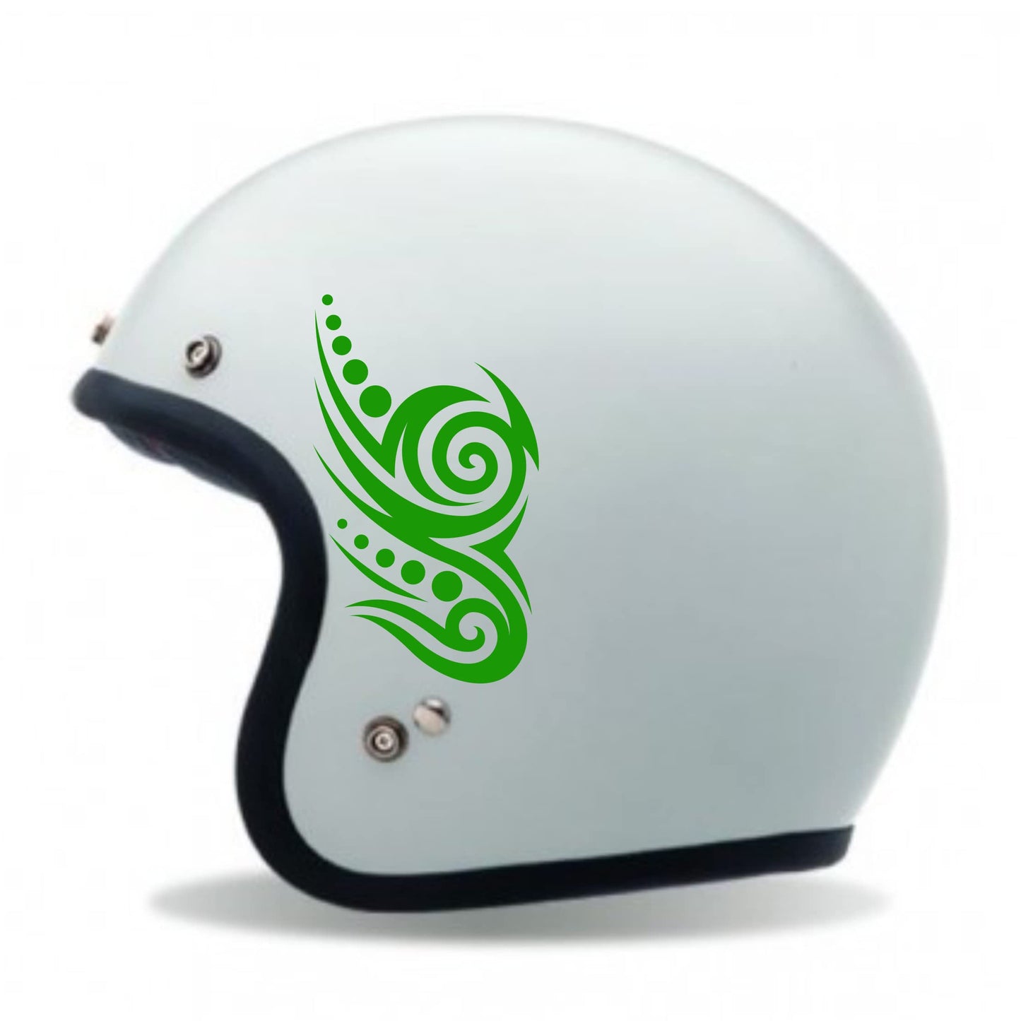Adesivi TRIBALE CASCO ACCESSORI MOTO decorazione per scooter casco (2 PZ ) vinile colore a scelta COD.C0026 a €10.99 solo da DualColorStampe
