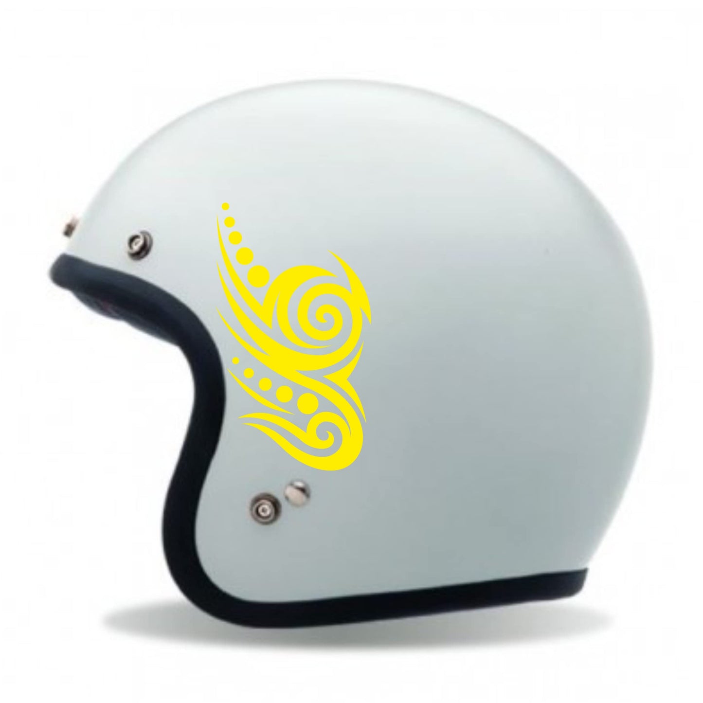 Adesivi TRIBALE CASCO ACCESSORI MOTO decorazione per scooter casco (2 PZ ) vinile colore a scelta COD.C0026 a €10.99 solo da DualColorStampe