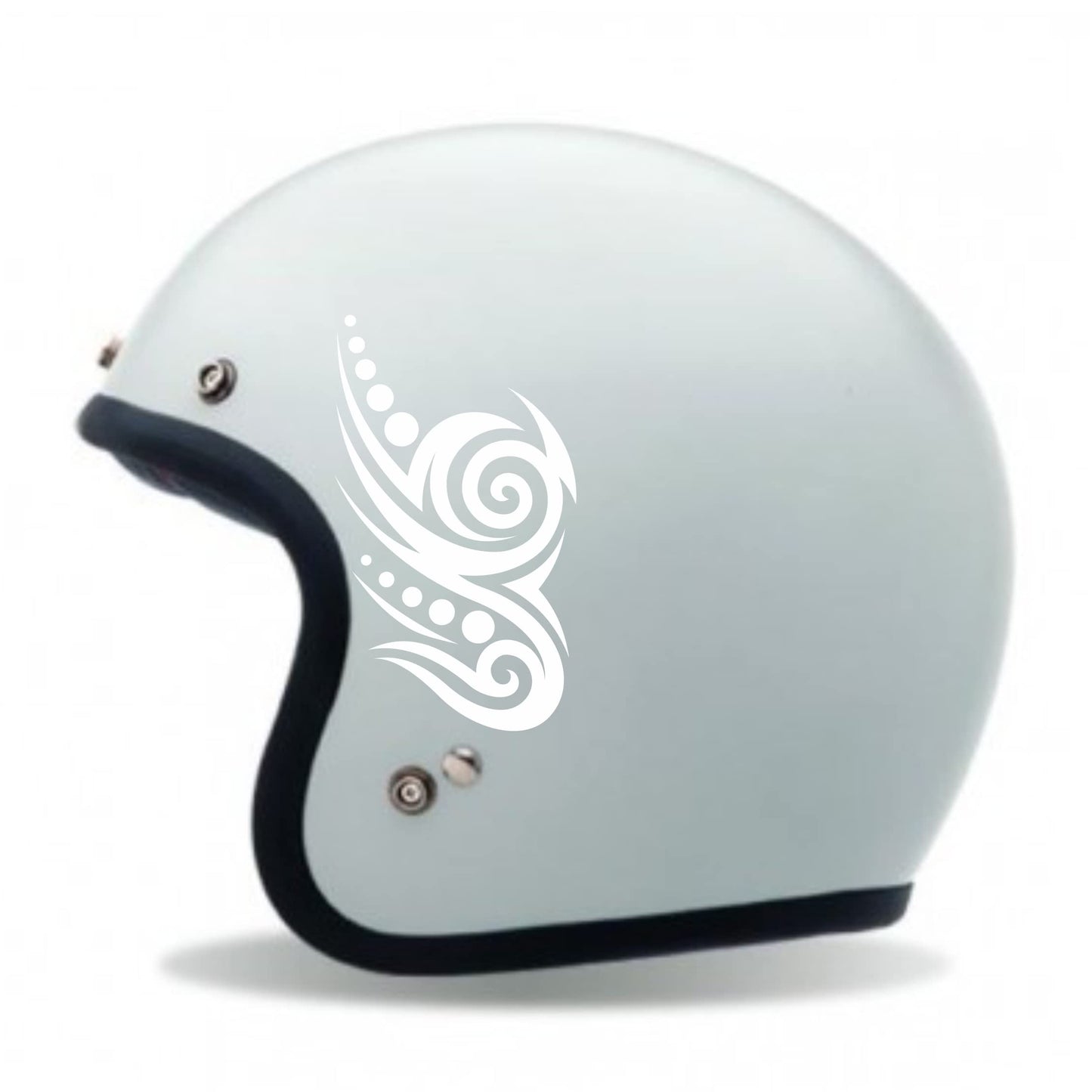 Adesivi TRIBALE CASCO ACCESSORI MOTO decorazione per scooter casco (2 PZ ) vinile colore a scelta COD.C0026 a €10.99 solo da DualColorStampe