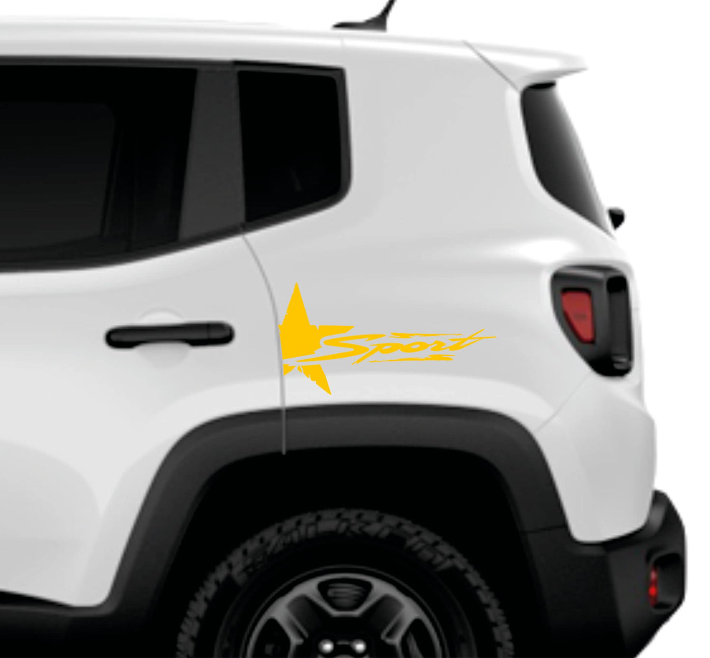 DualColorStampe Adesivi compatibili con JEEP RENEGADE fiancata laterale Off Road stella militare Adesivi Stickers Auto Decal accessori auto decorazione -COD.0293 a €15.99 solo da DualColorStampe