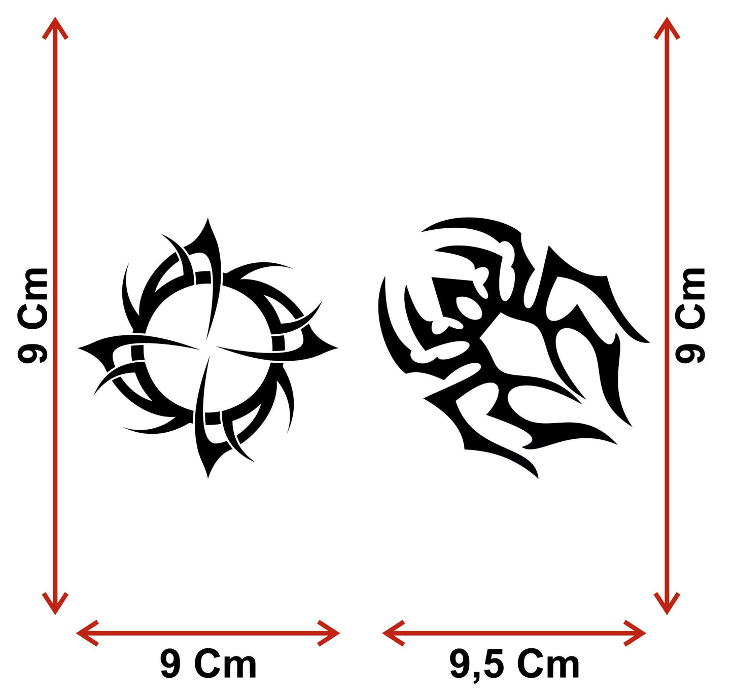 set adesivi decal vinile