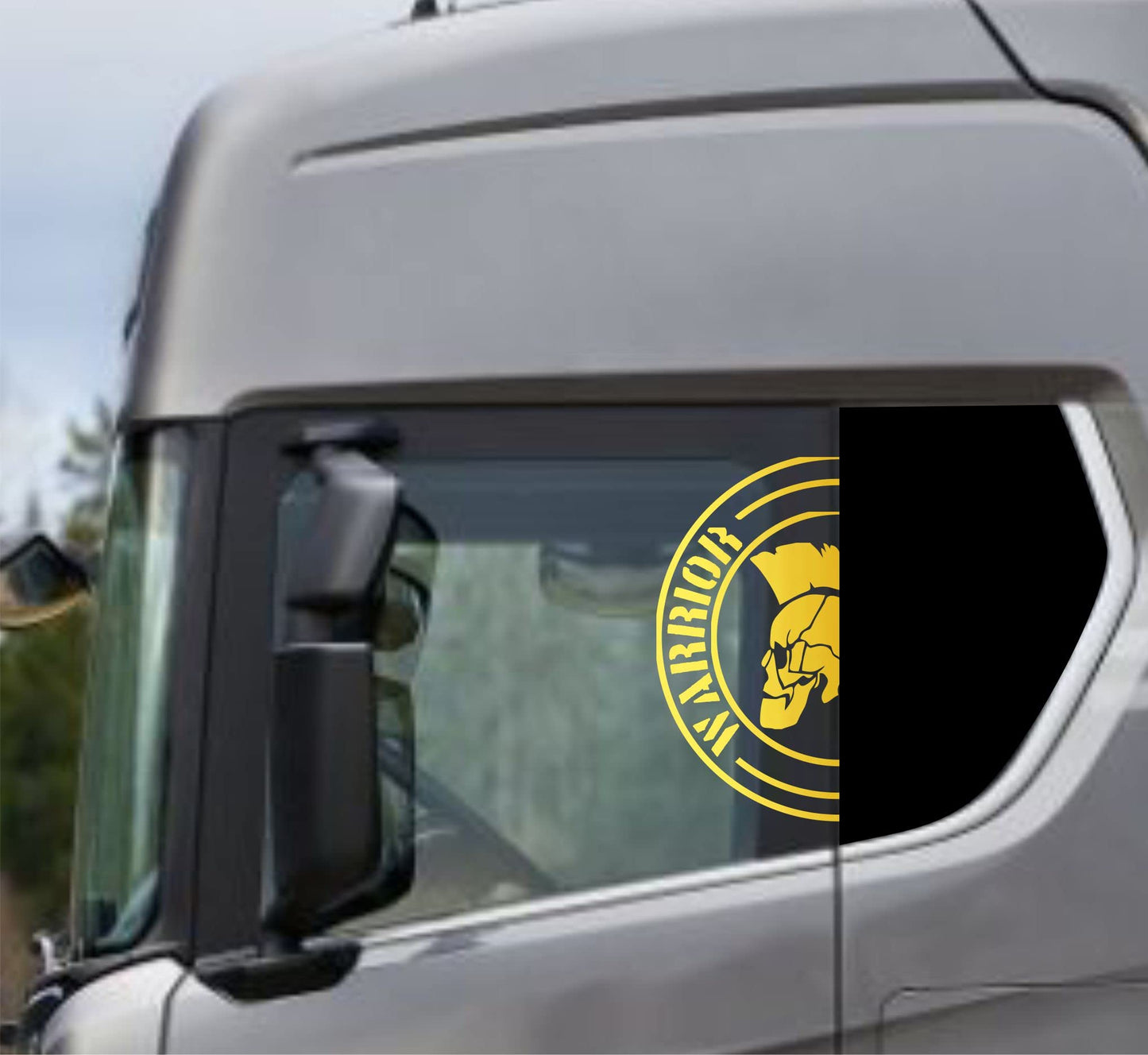 DualColorStampe Adesivi Compatibili con Scania Daf Iveco Man Camion accessori camion stickers camion finestrino WARRIOR COD.0302 a €19.99 solo da DualColorStampe