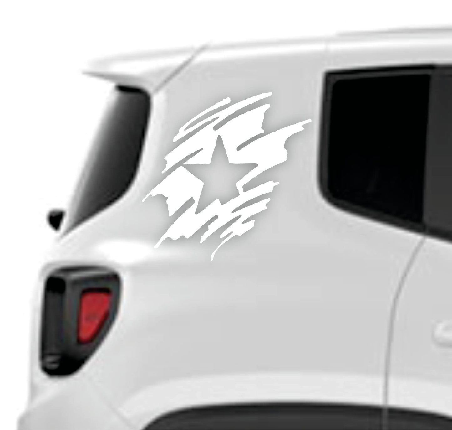 DualColorStampe Adesivi compatibili con JEEP RENEGADE fiancata laterale off road stella militare Adesivi Stickers Auto Decal accessori auto decorazione 0310 a €25.99 solo da DualColorStampe