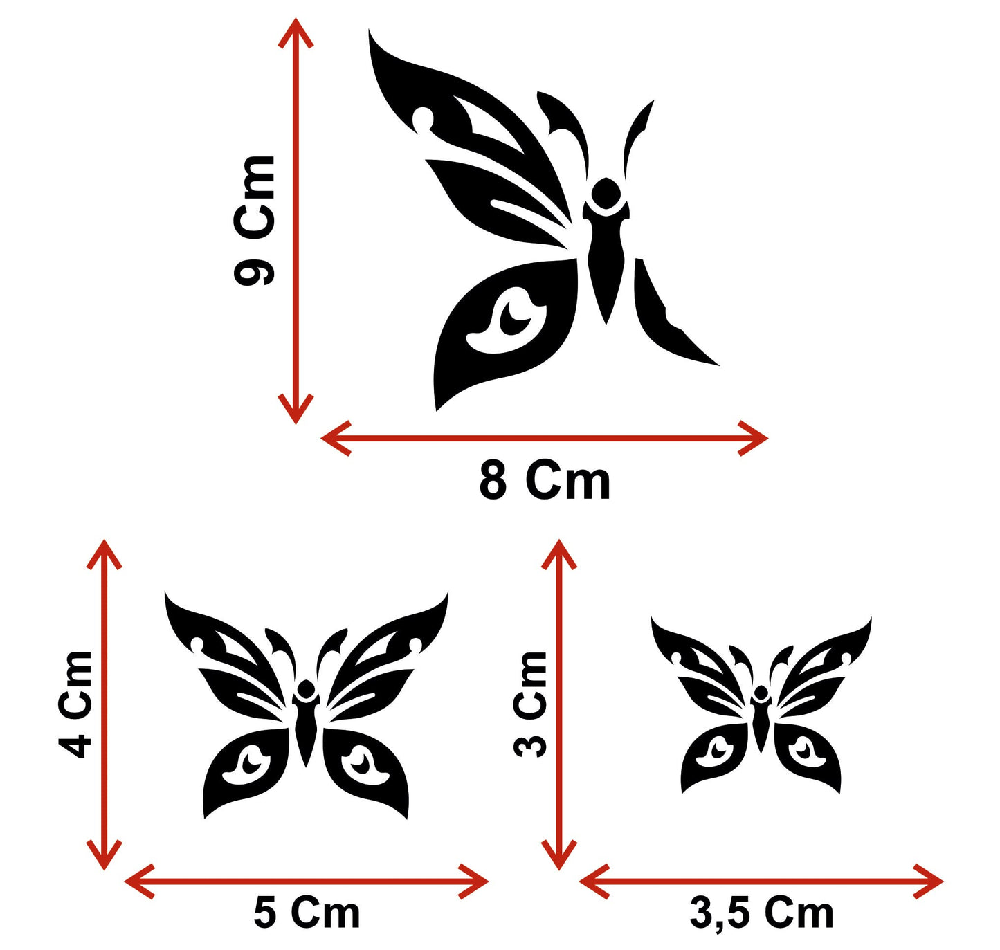 set adesivi decal vinile