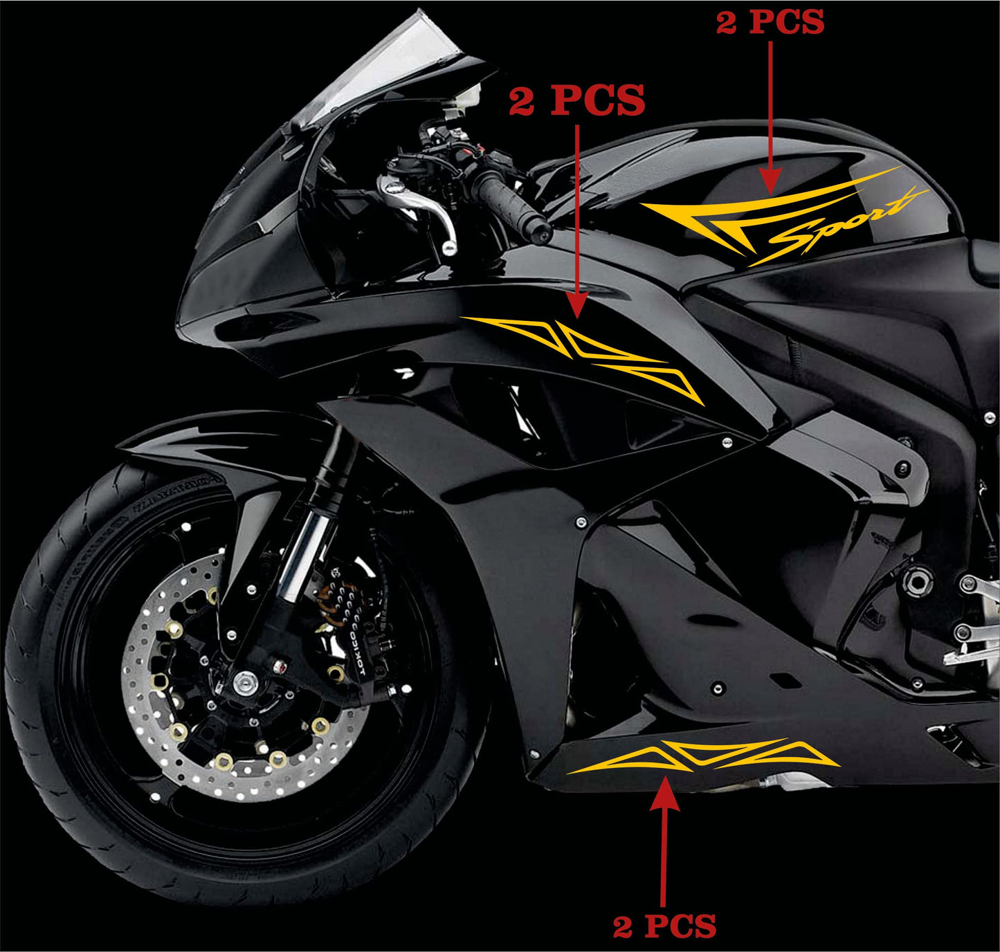 set adesivi decal vinile