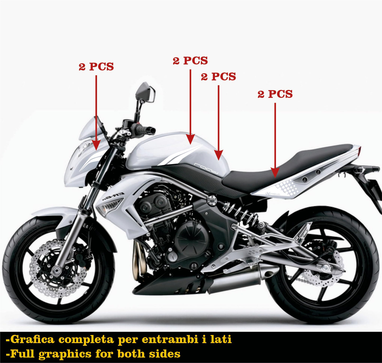 set adesivi decal vinile