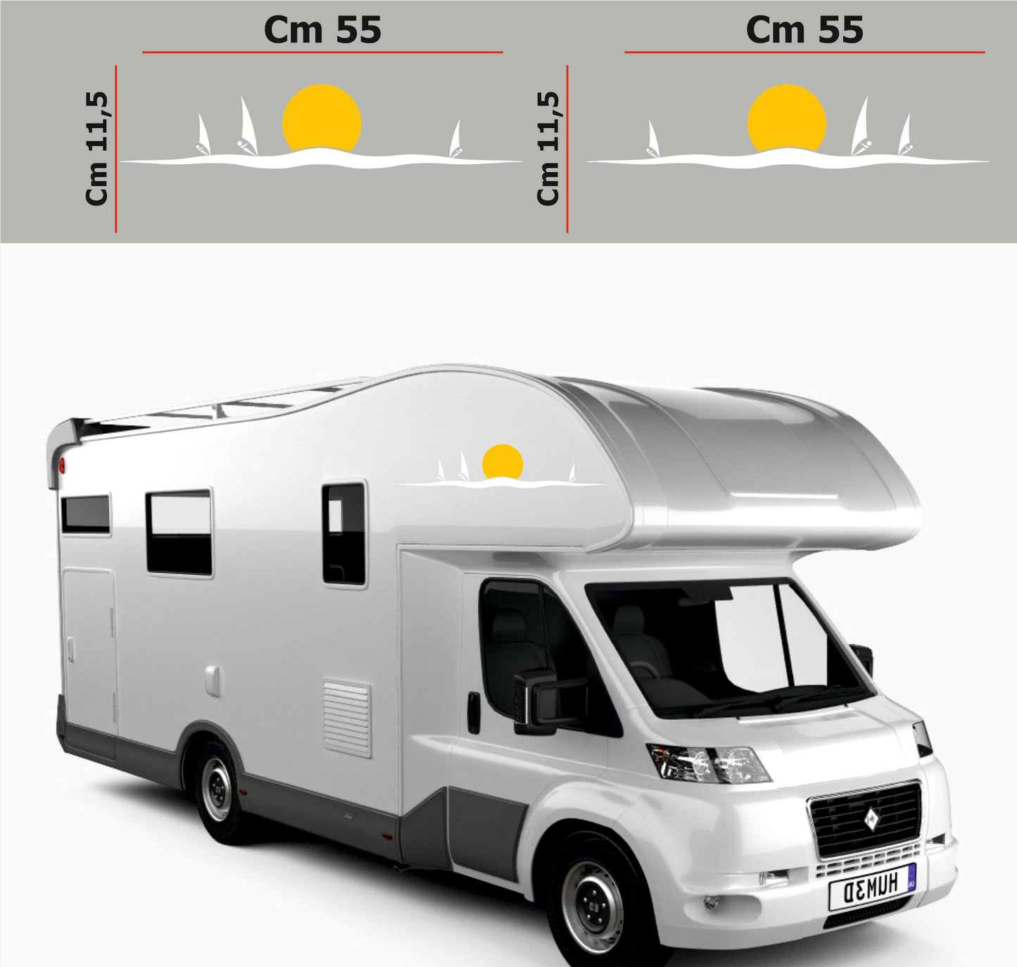 set adesivi decal vinile