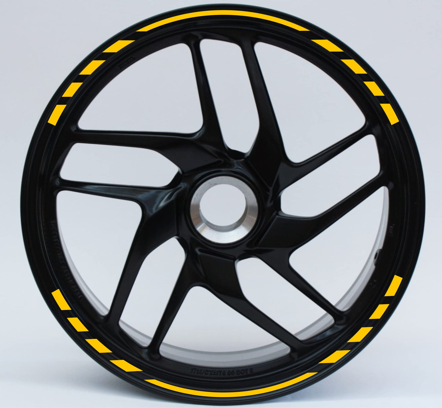 DualColorStampe Confezione Adesivi Set Completo di Cerchi Strisce per Moto per 2 Ruote da 17'' pollici strips Design Sportivo COD.D0063 a €12.99 solo da DualColorStampe