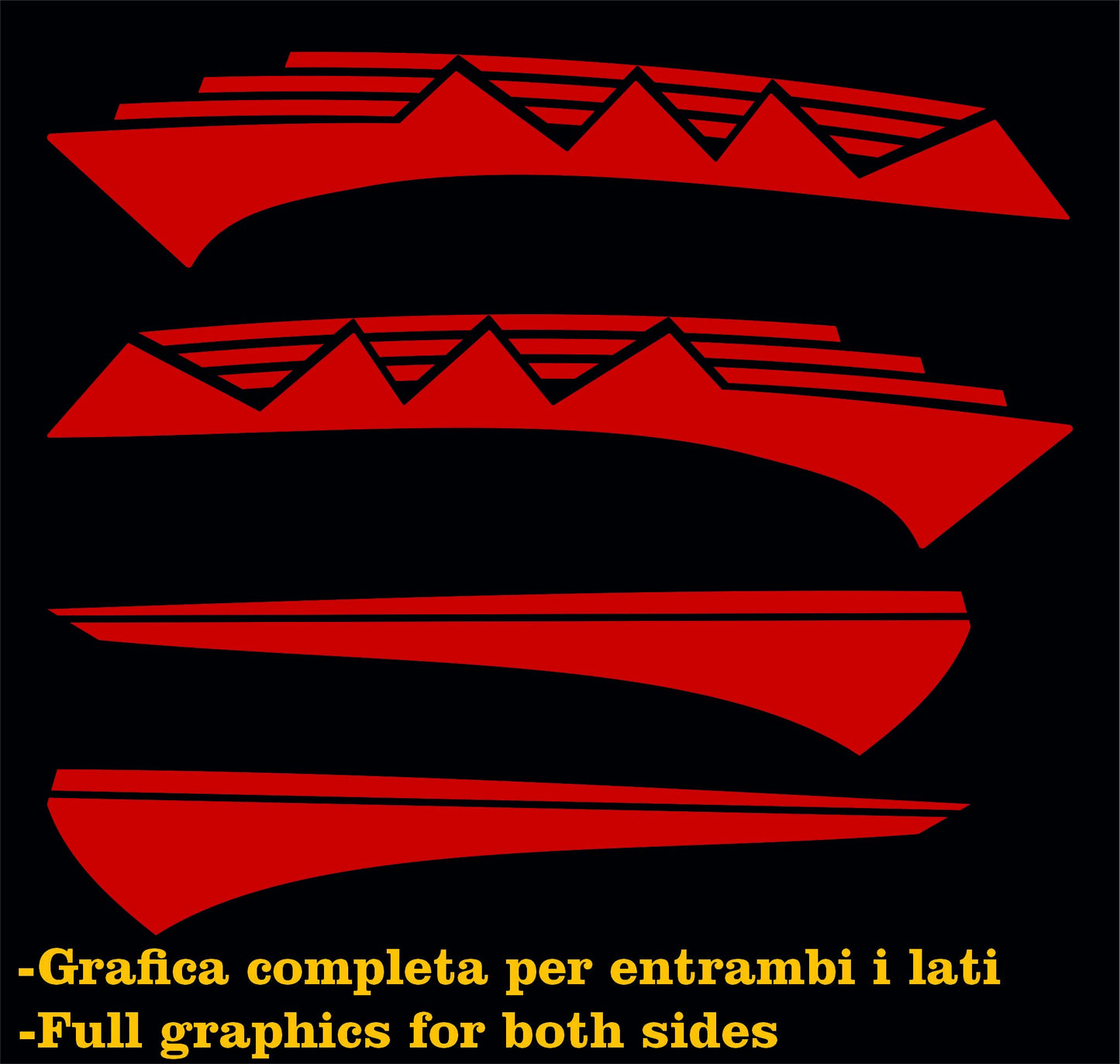 set adesivi decal vinile
