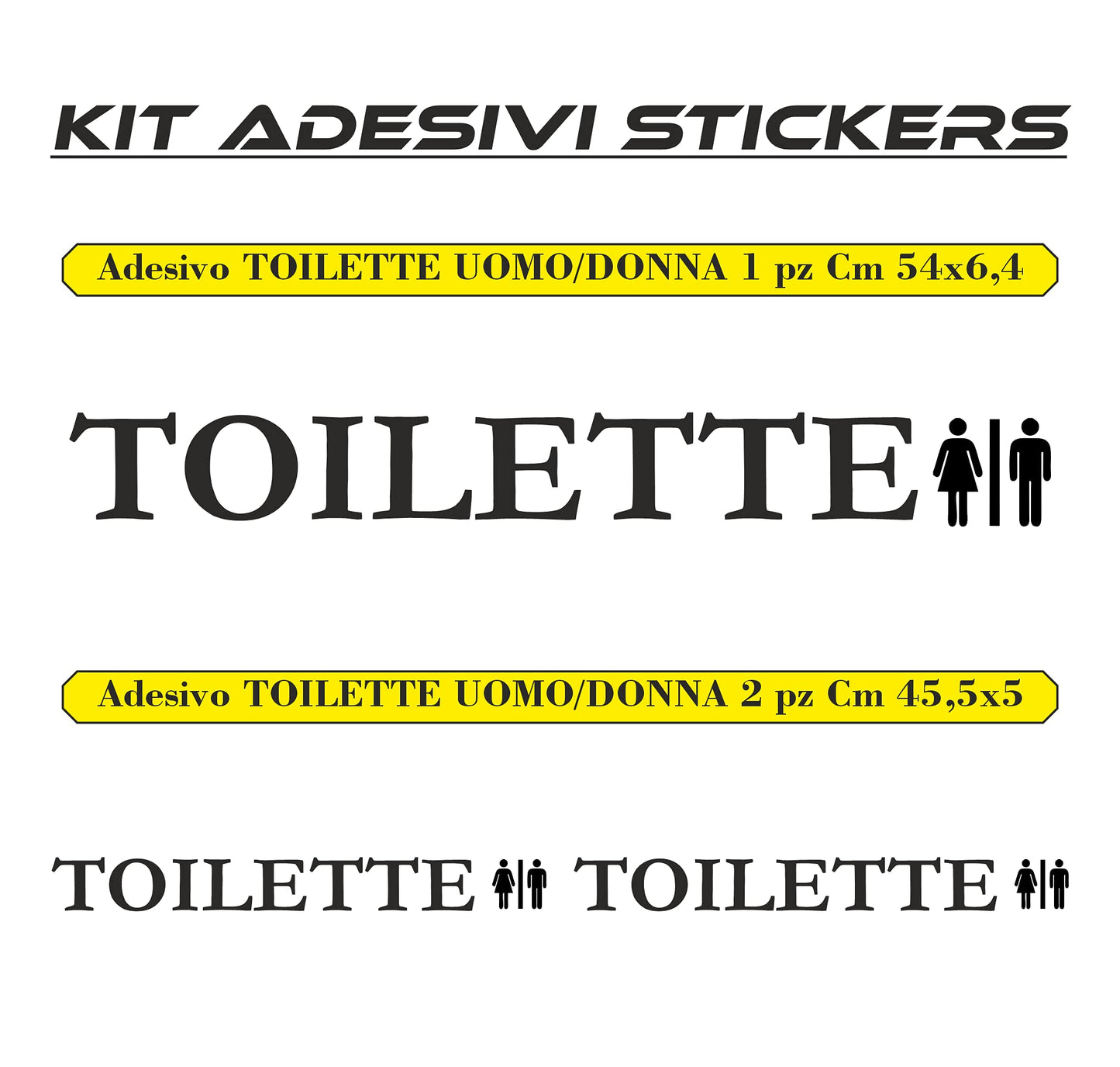set adesivi decal vinile
