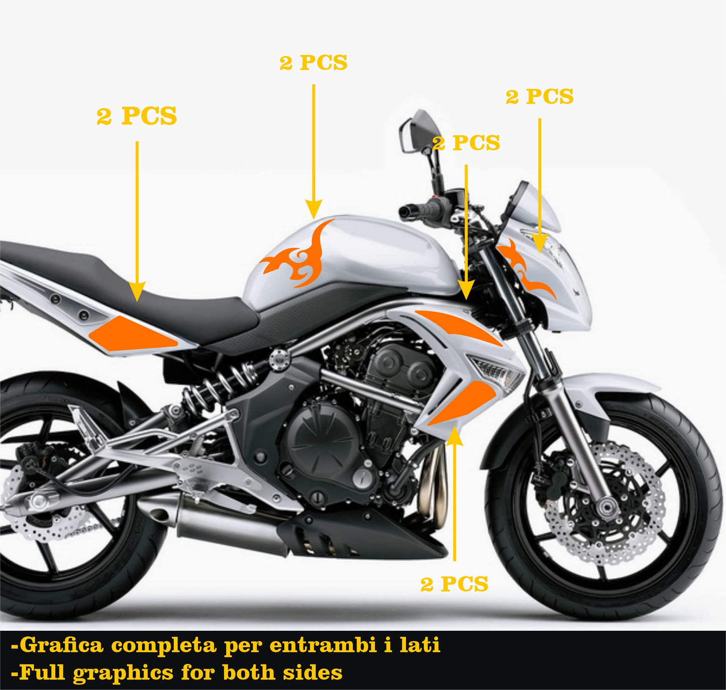 set adesivi decal vinile