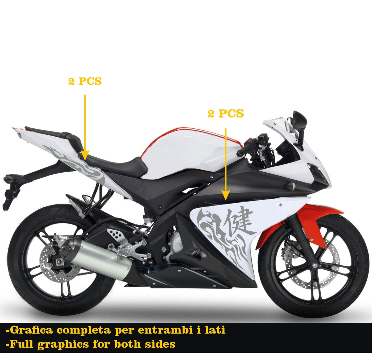 set adesivi decal vinile