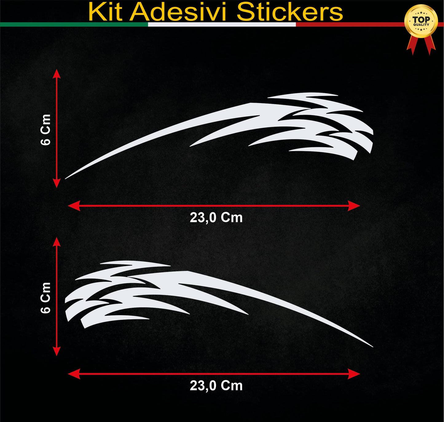 DualColorStampe Adesivi Compatibili con Harley-Davidson serbatoio DX-SX accessori stickers Moto Motorbike TRIBALE COD.M0262 a €19.99 solo da DualColorStampe