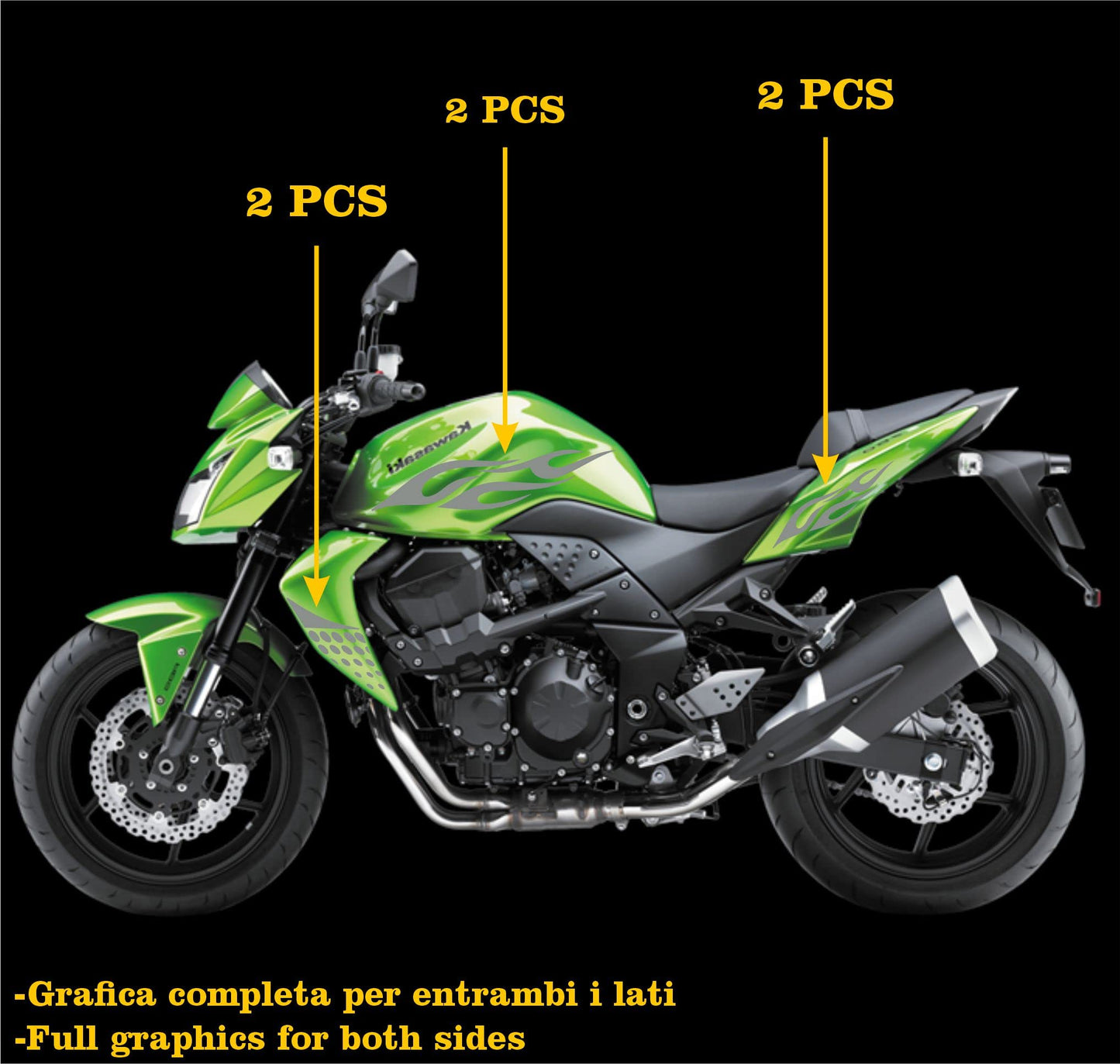 set adesivi decal vinile