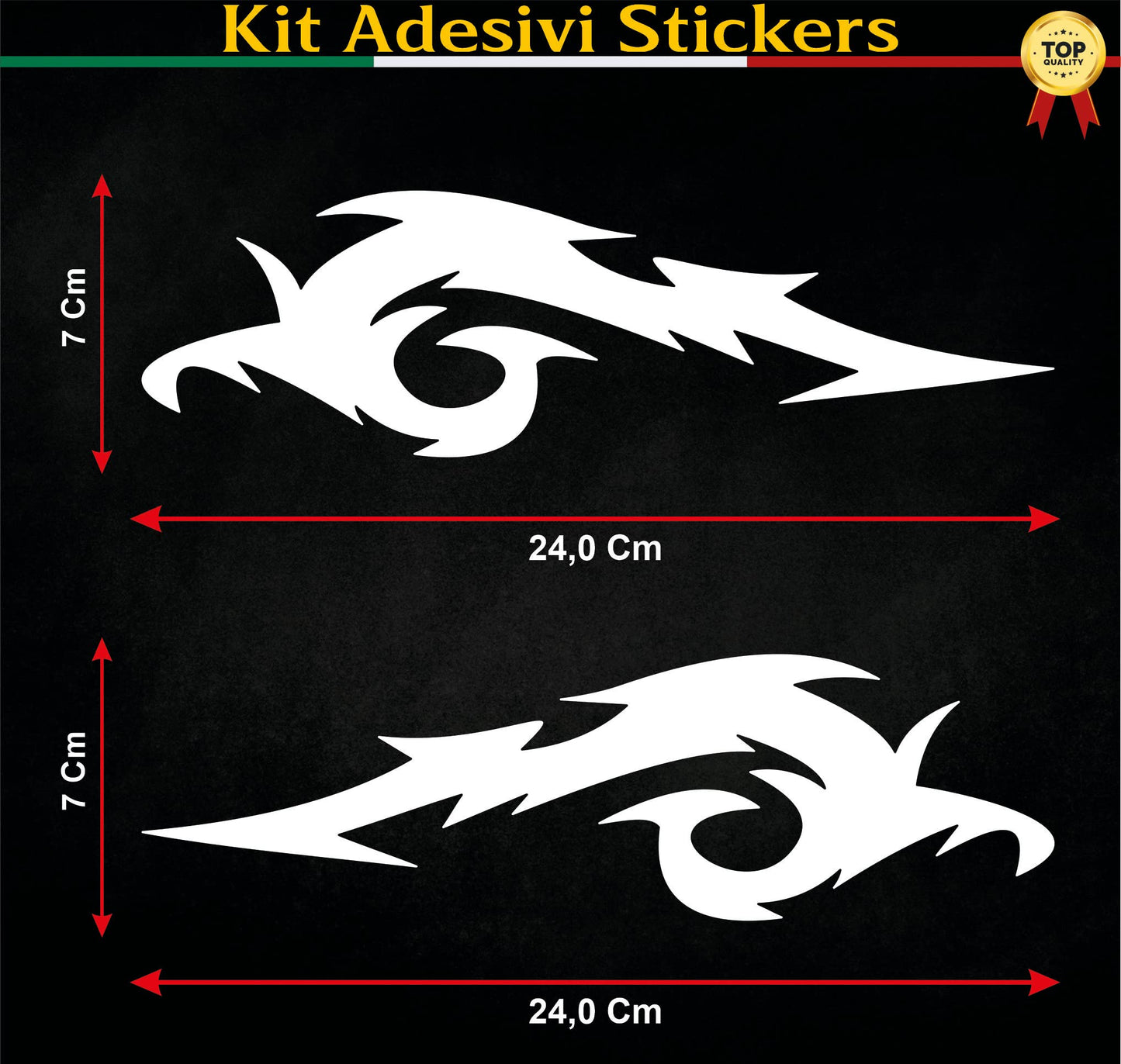 set adesivi decal vinile