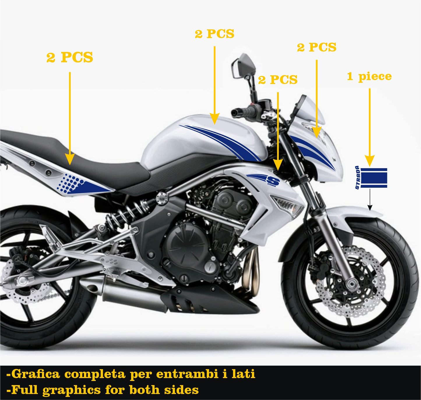 set adesivi decal vinile