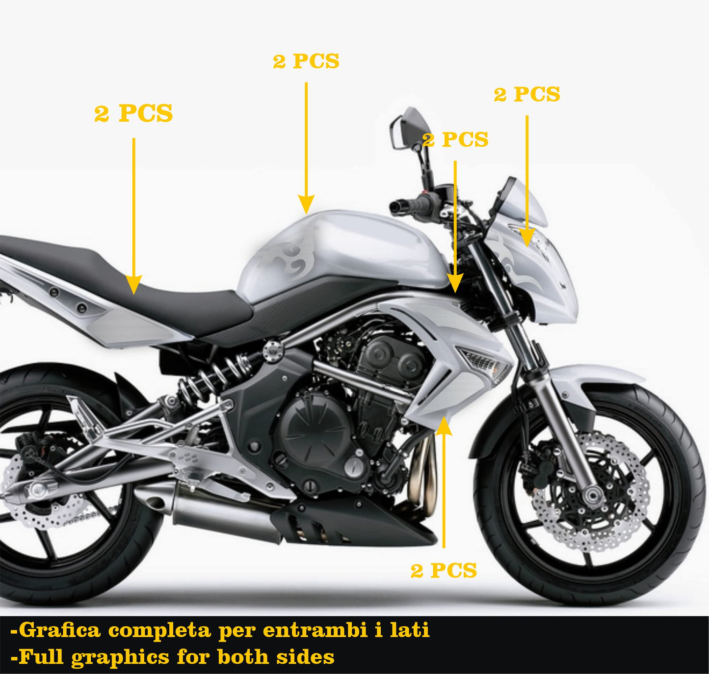 set adesivi decal vinile
