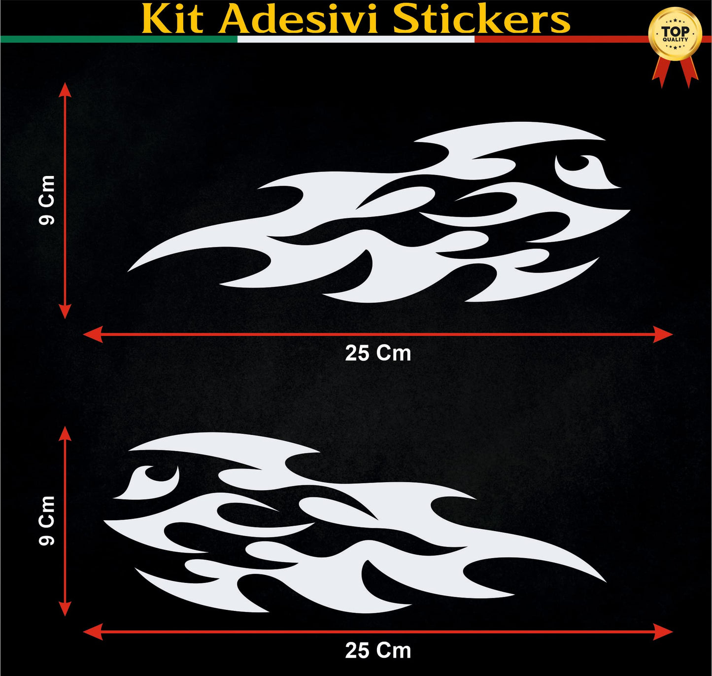 set adesivi decal vinile
