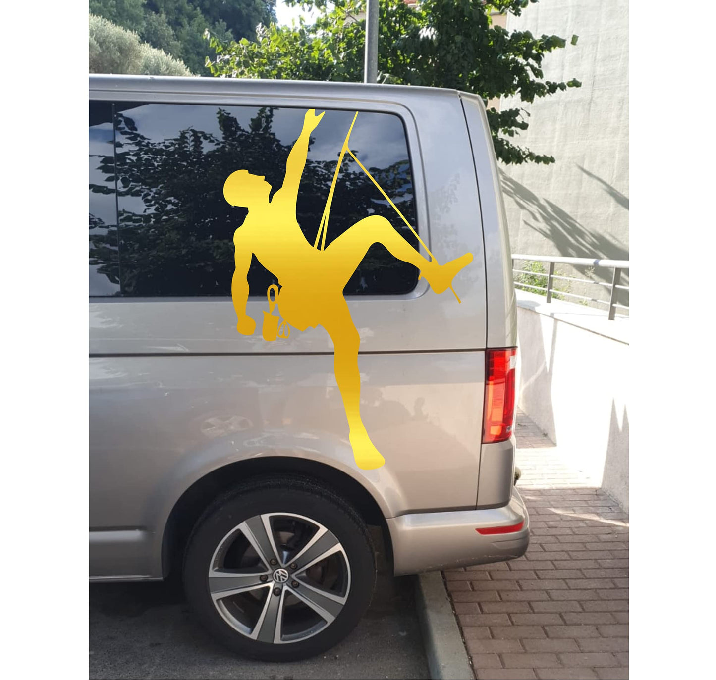Adesivo SPORT MONTANO MONTAGNA stickers scalata scalatore Decalcomanie Home Design Art Decor accessori Adesivo per furgone-Vinile colore a scelta COD.0105 a €45.00 solo da DualColorStampe