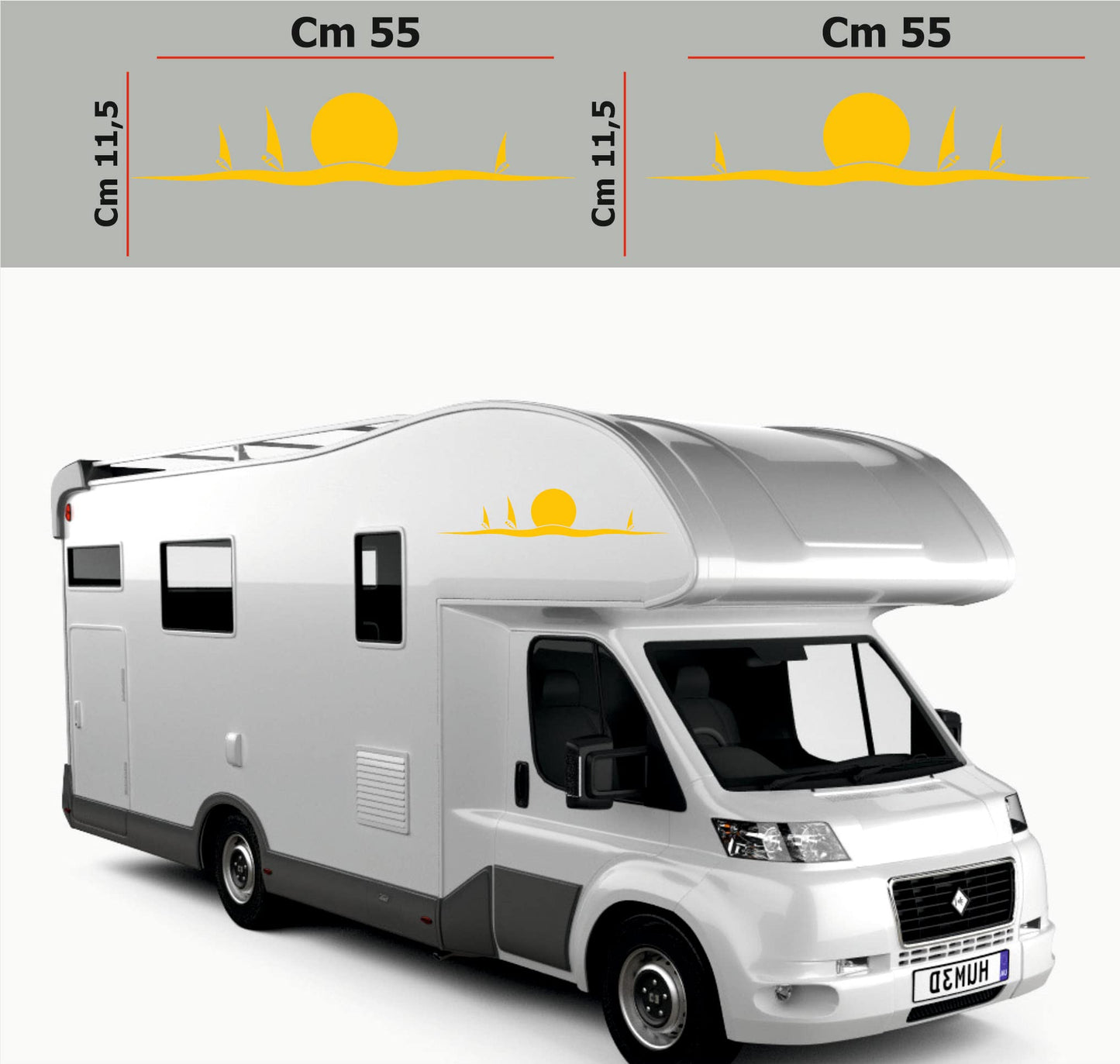 set adesivi decal vinile