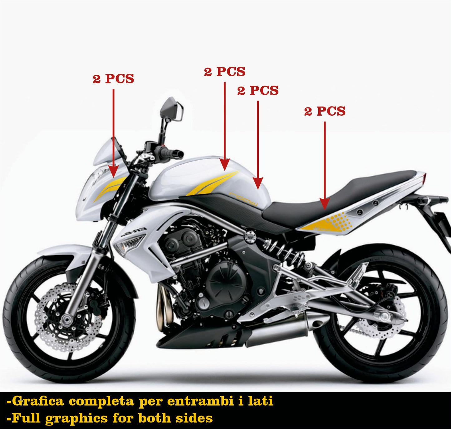 set adesivi decal vinile