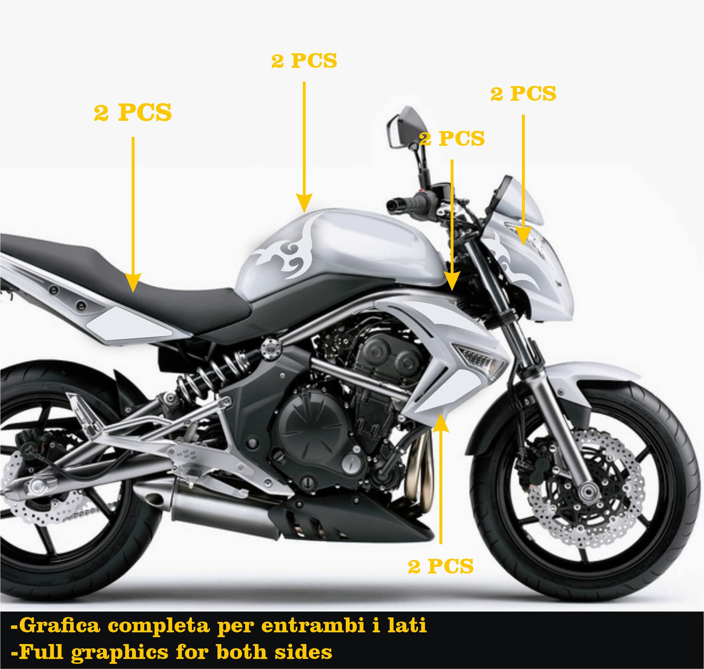 set adesivi decal vinile