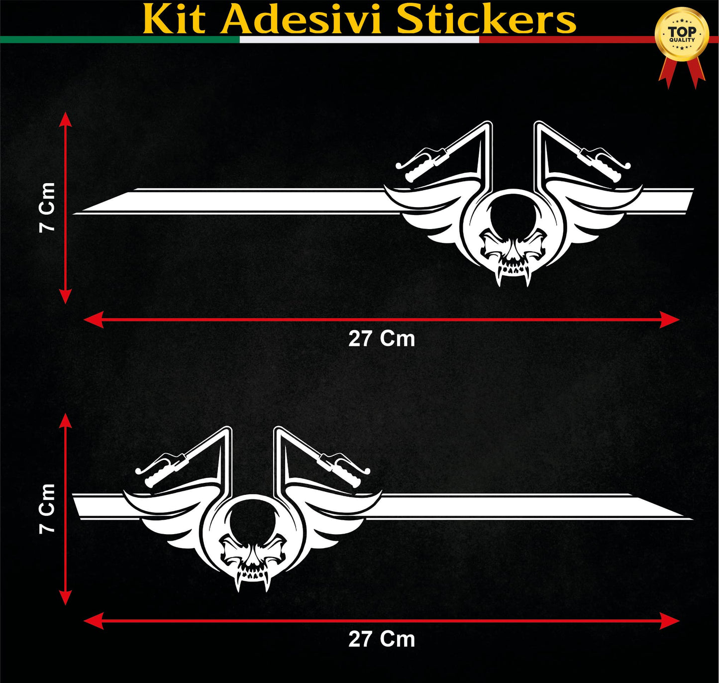 set adesivi decal vinile